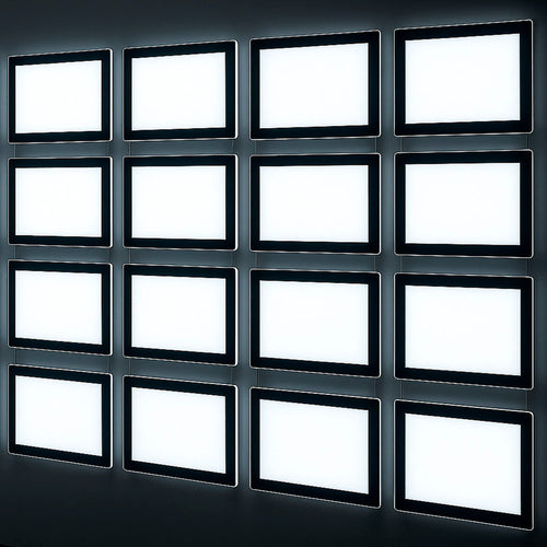 Marcos luminosos colgantes para escaparates